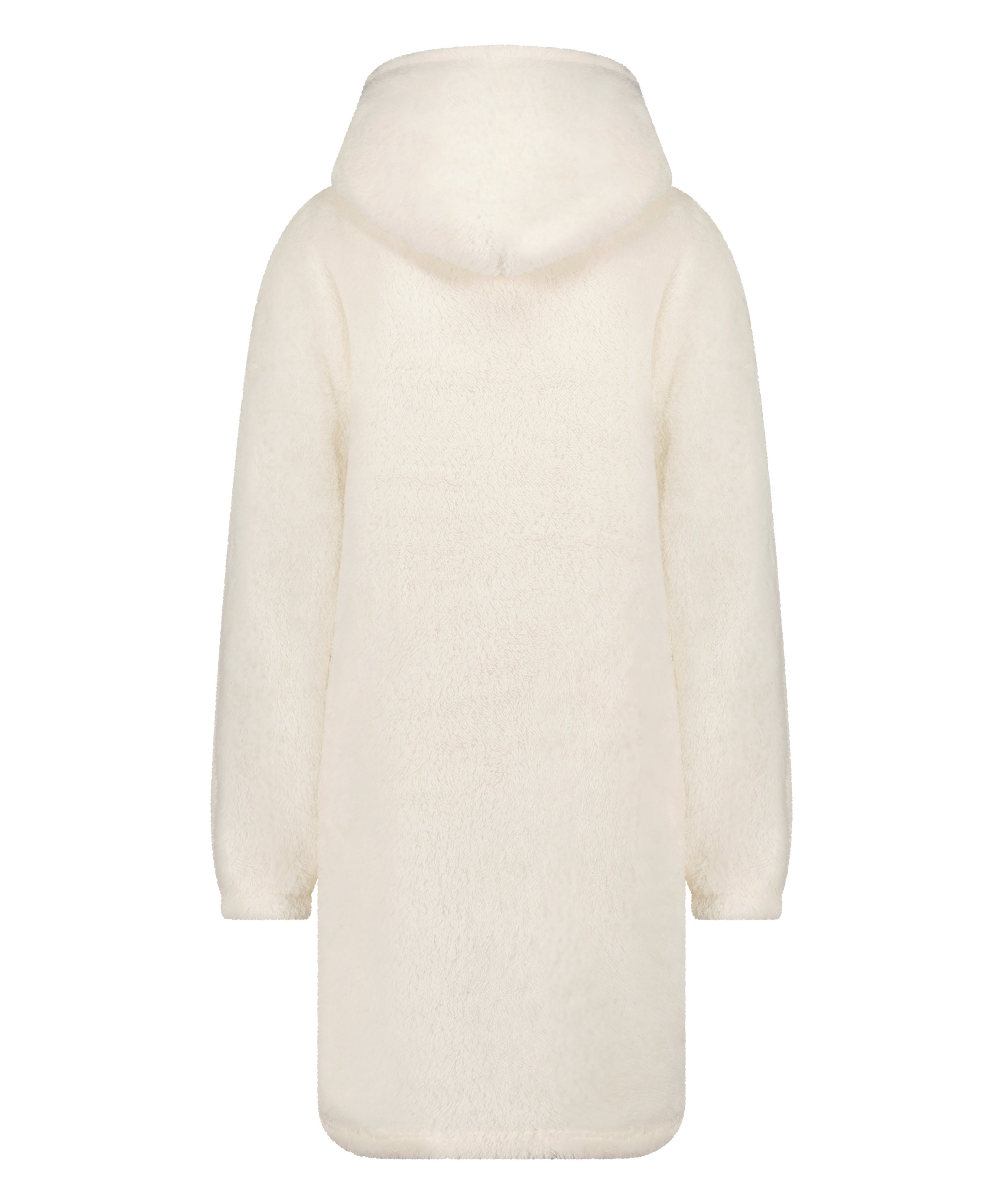 Snuggle Fleece Lounge Dress, White, main