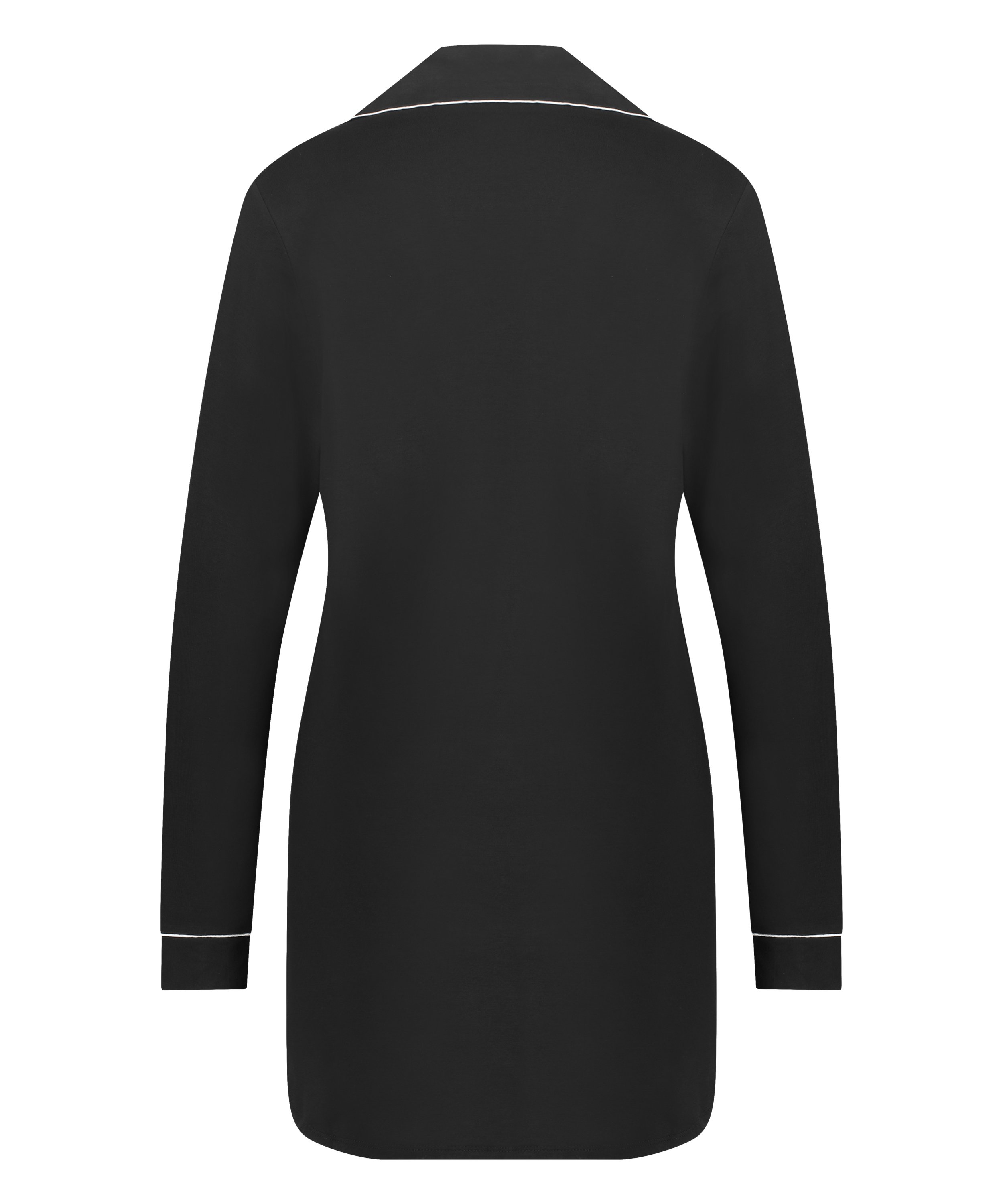 Essential Jersey Shirtdress, Black, main
