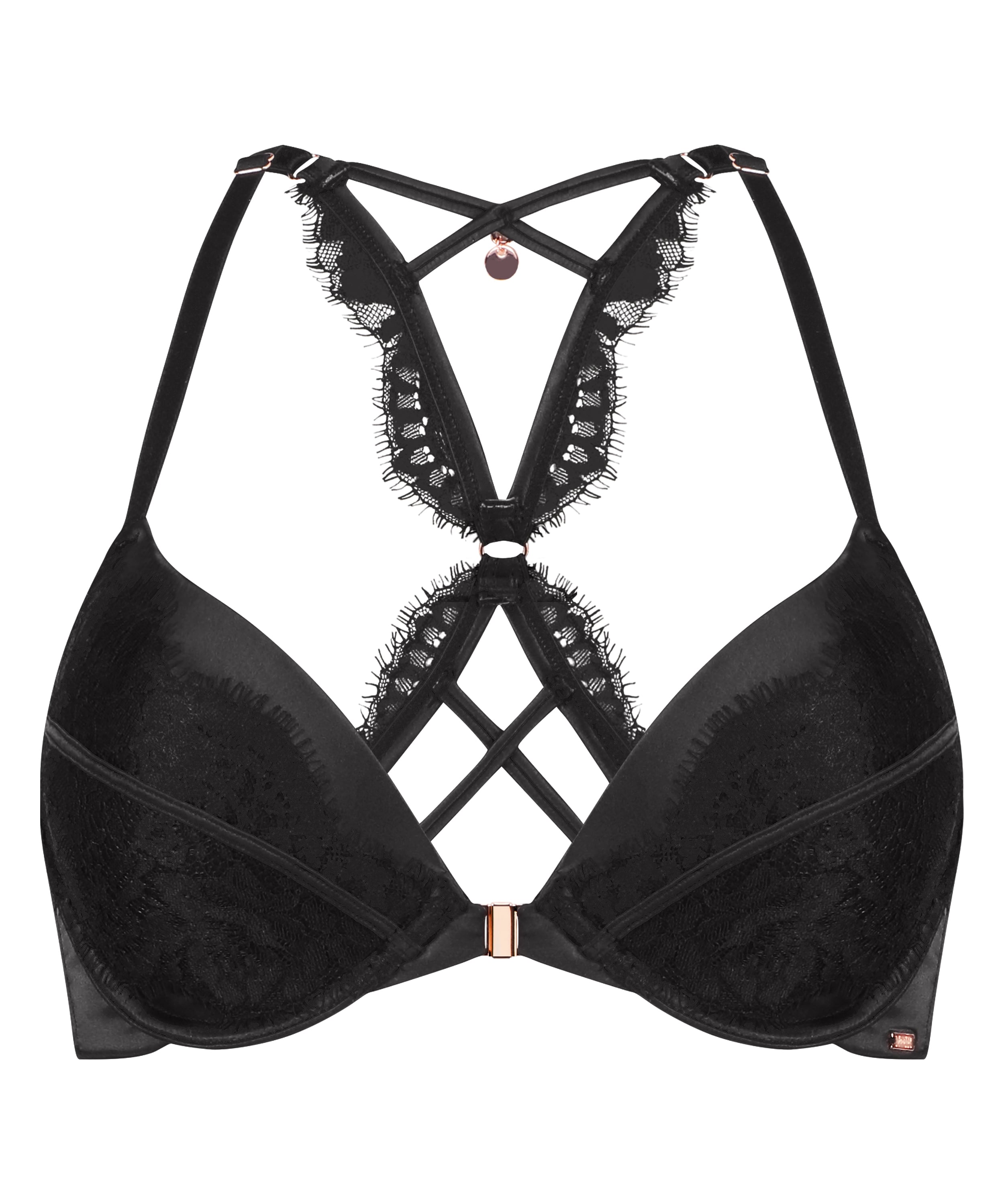 Chalice Padded Push-Up Underwired Bra, Black, main