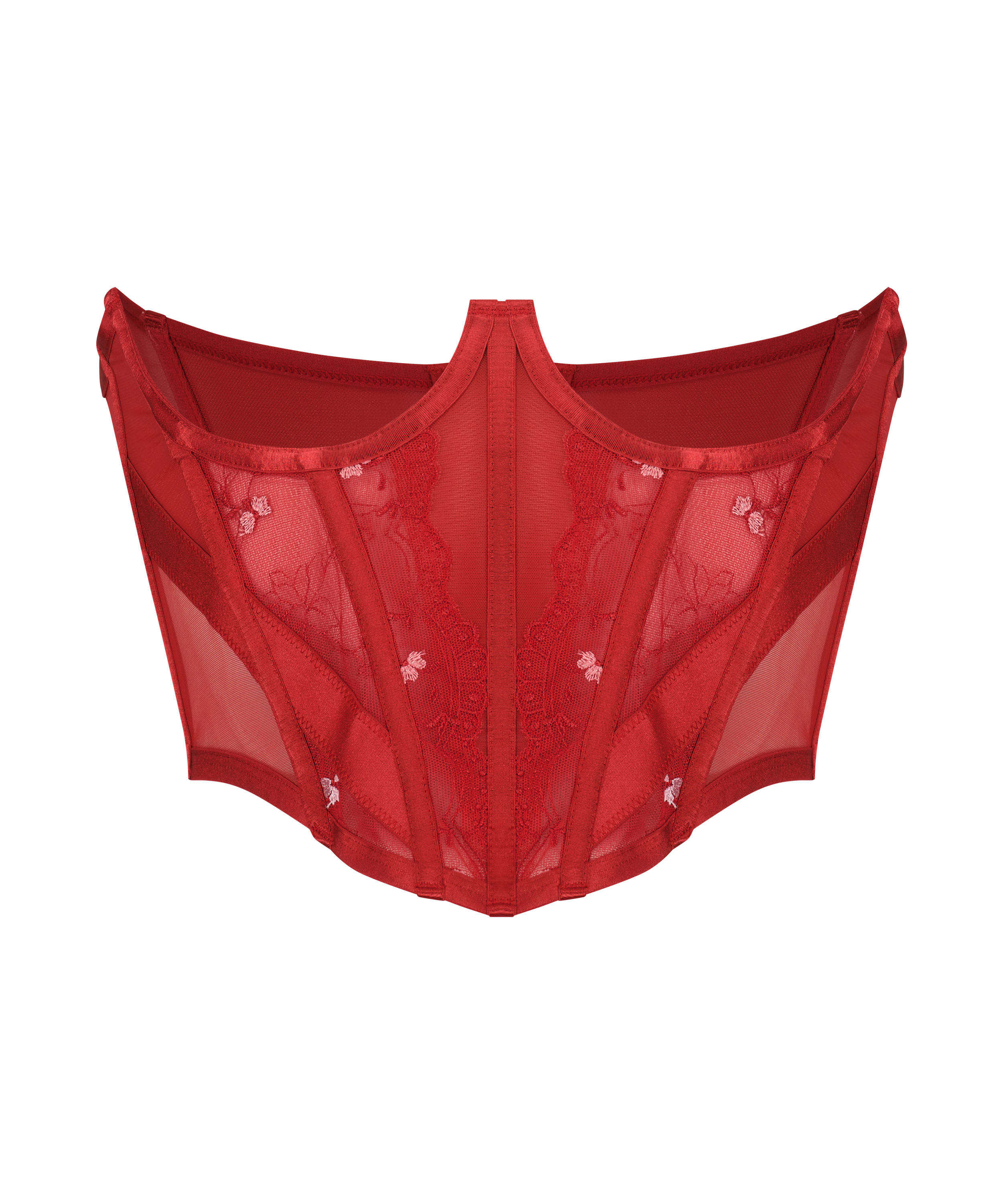 Violet Cupless Bustier, Red, main