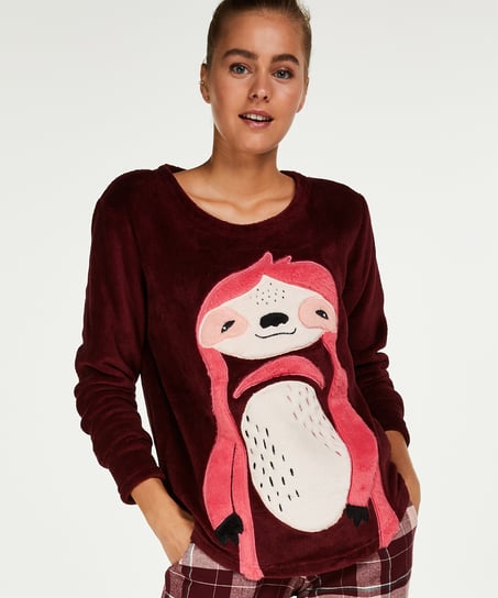 Long Fleece Sweater Pajama Tops Hunkemöller