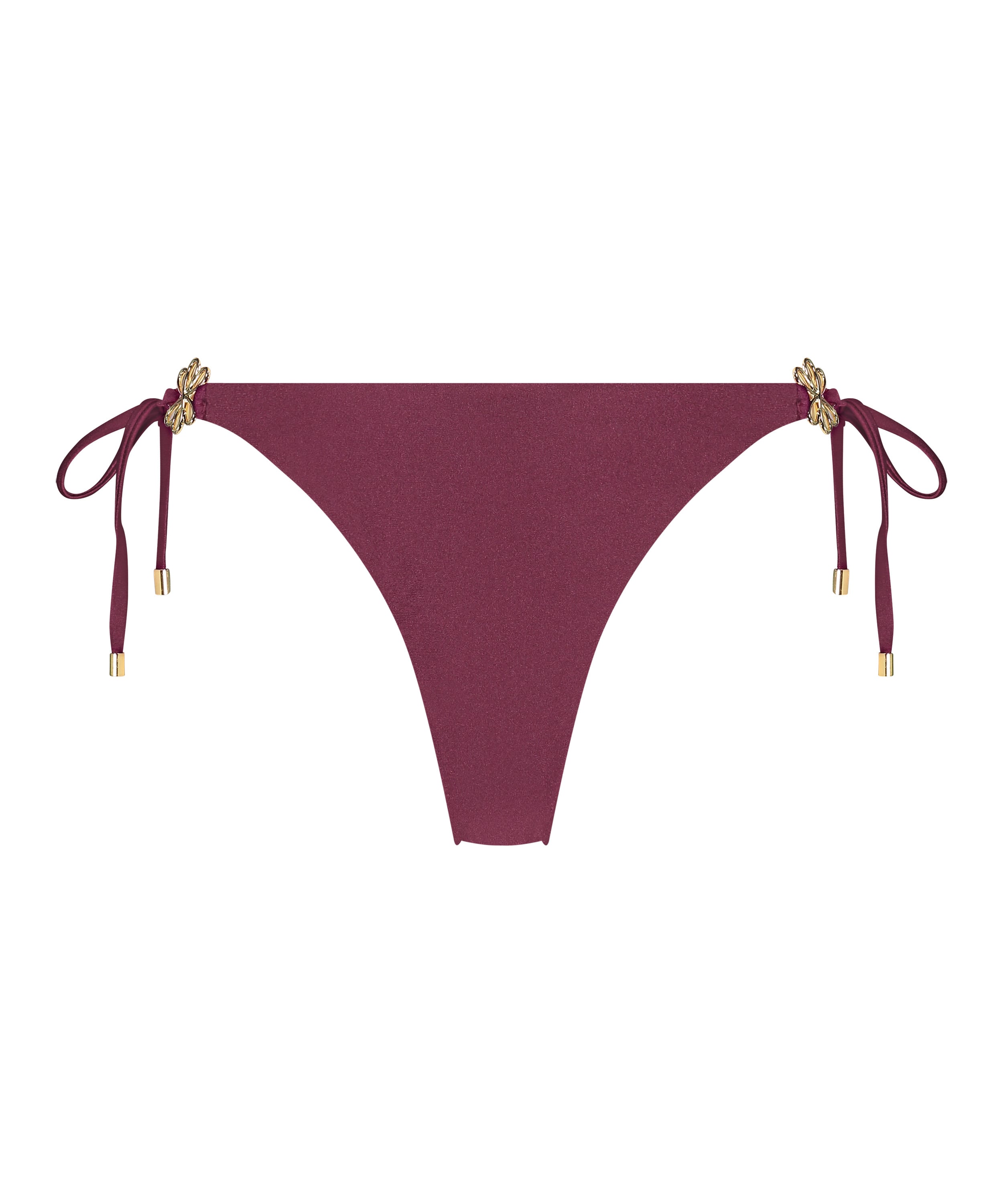 Yucatan High-Leg Bikini Bottoms, Red, main