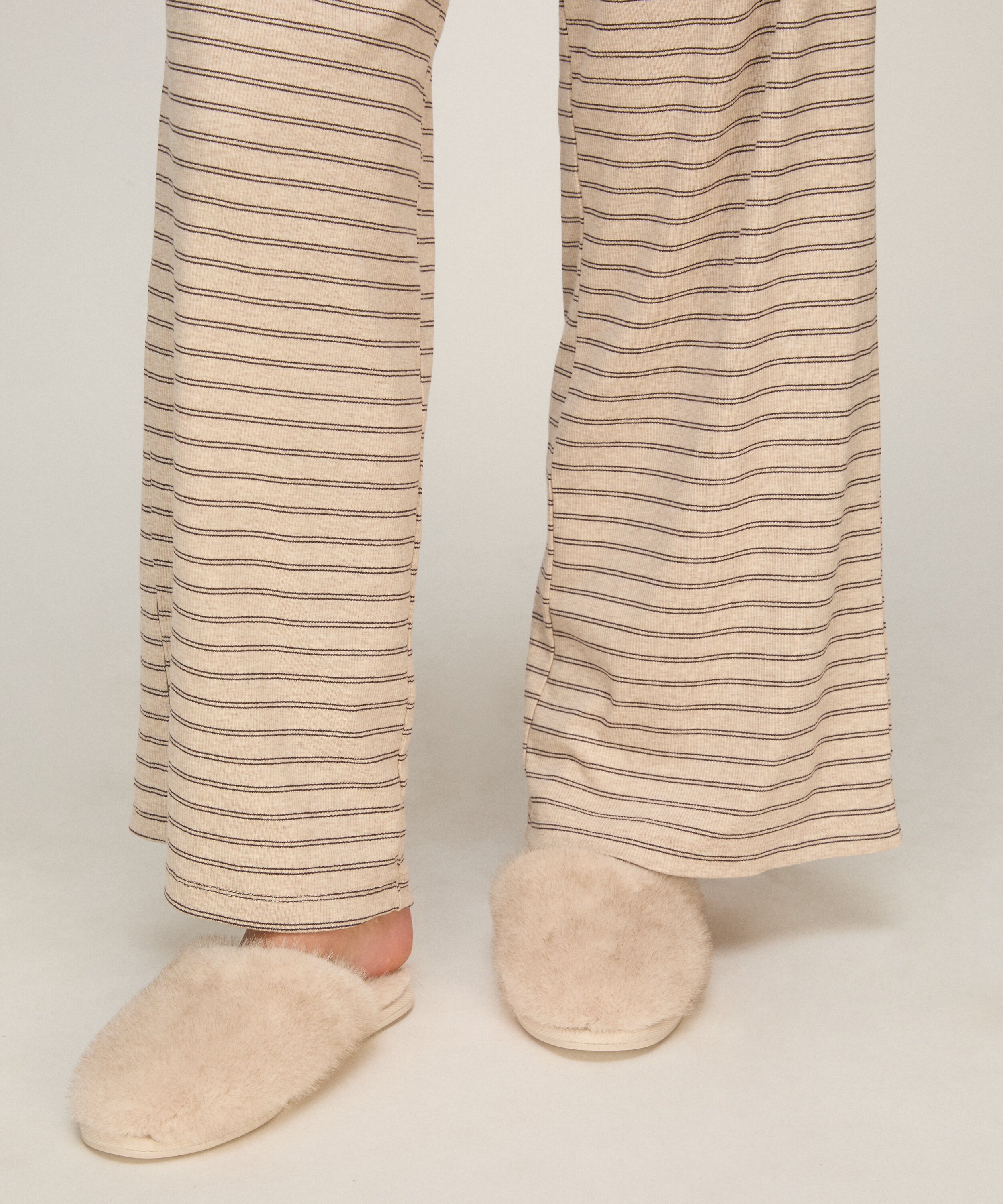 Slipper Faux Fur, Gray