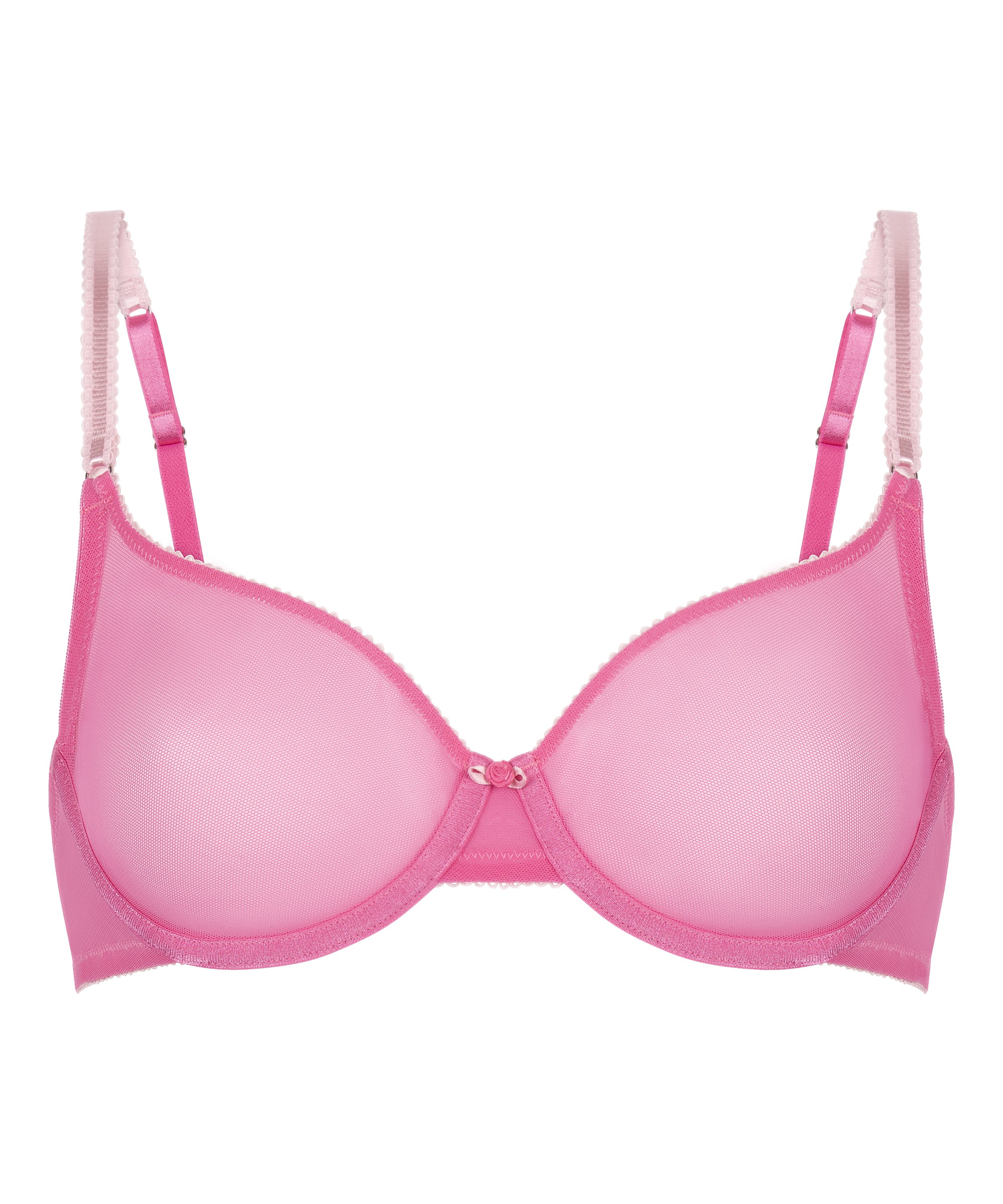 Roza Non-Padded Underwired Bra, Pink, main