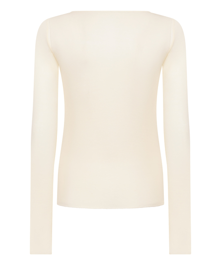 super soft Boatneck shirt with Cashmere, Yellow