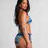 Cali Highleg Bikini Bottom, Blue