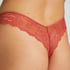 Lace Back Invisible Thong, Red