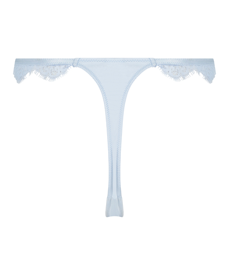 Violet High Leg Thong, Blue