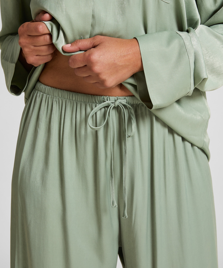 Satin Trousers, Green