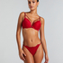 Charlotta Padded Underwired Maximizer Bra, Red