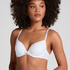 Plunge Padded Underwired Bra, White