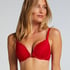 Maya Padded Underwired Push-Up Bra, Red