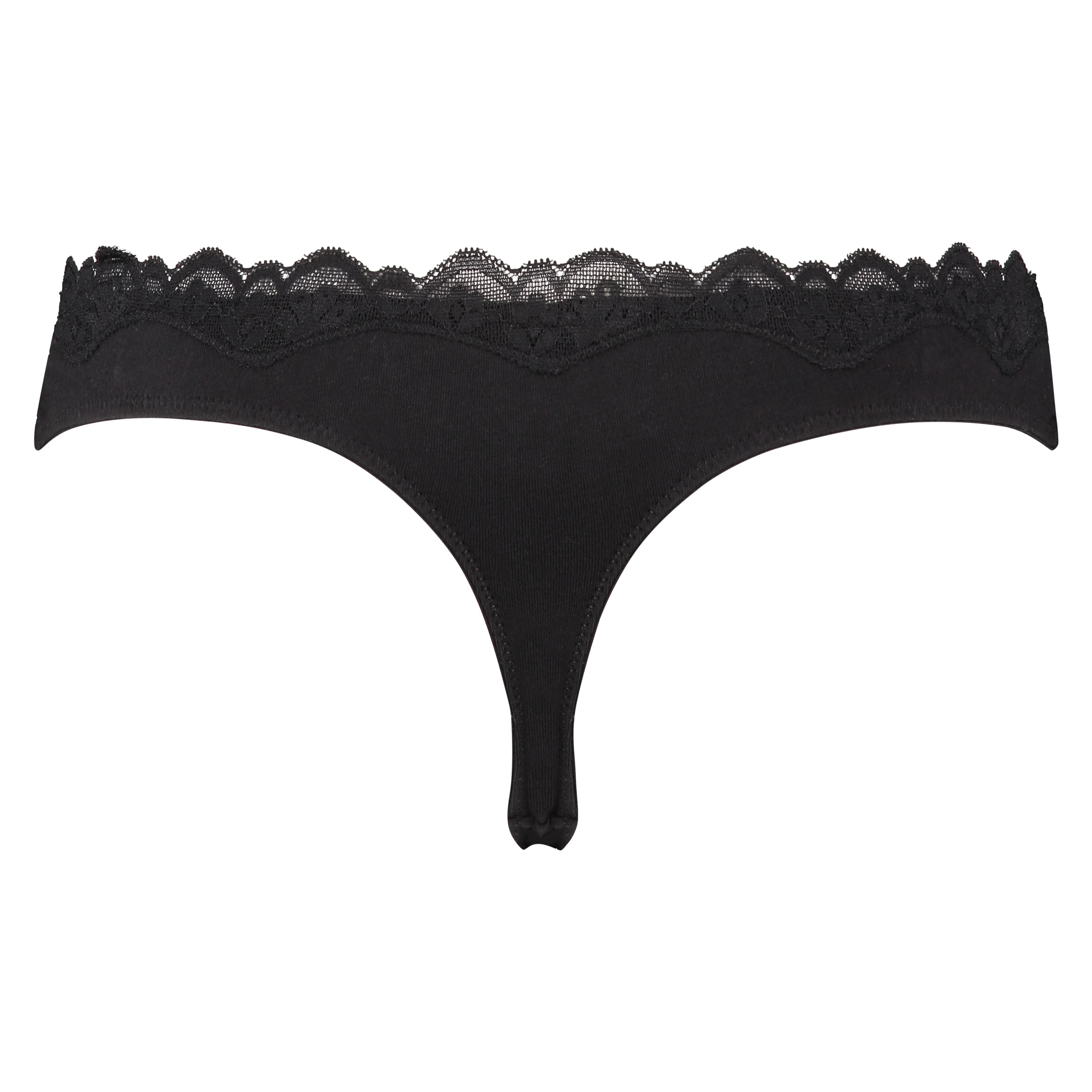 Cotton thong, Black, main