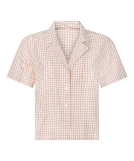 Jacket Linen Check, White