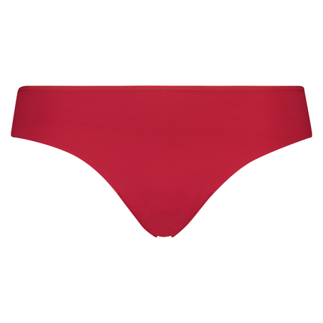 Lace Back Invisible Thong, Red