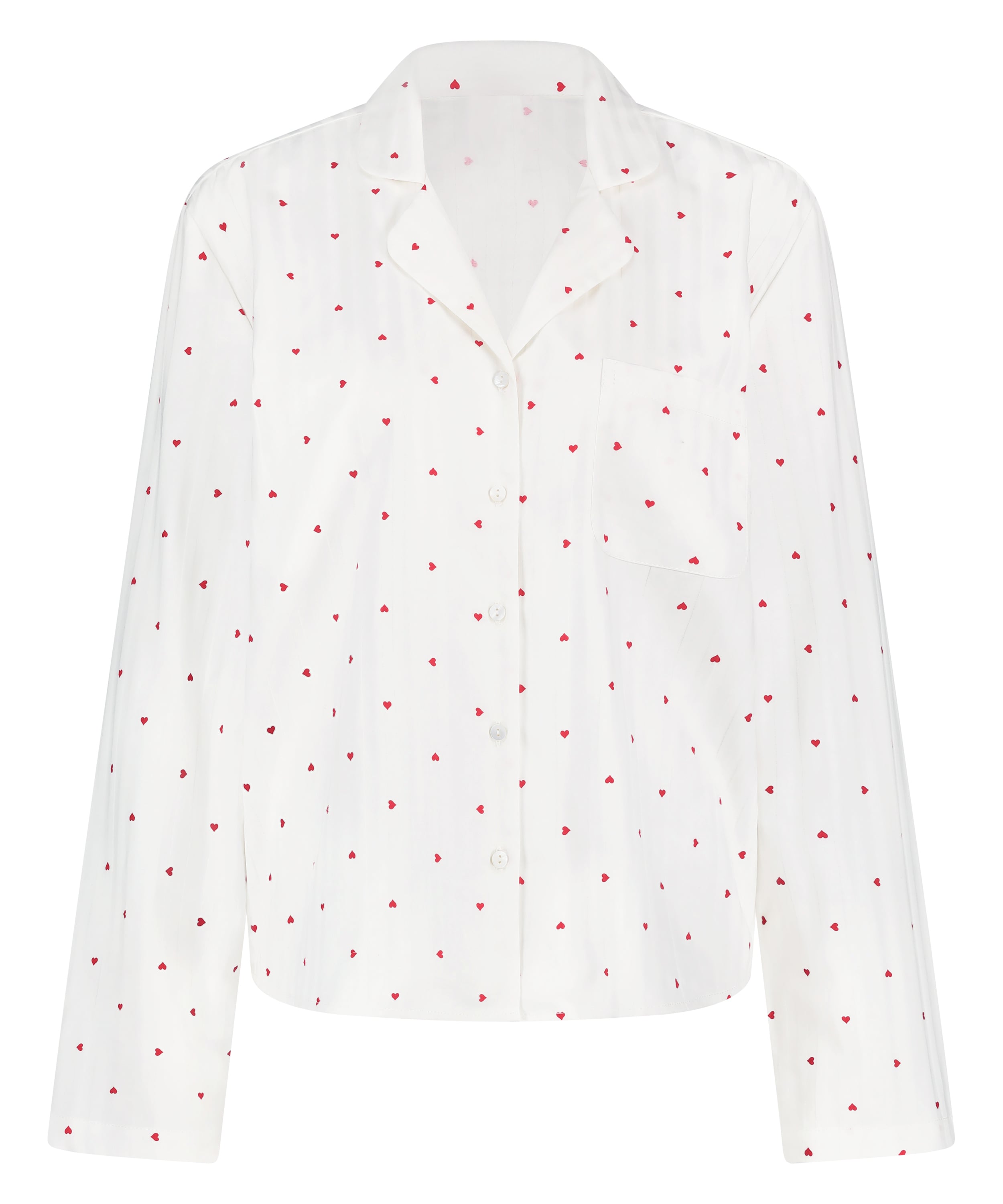 Jacquard Jacket Longsleeve, White, main