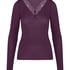 super soft Lace V-Neck shirt with Cashmere, Purple