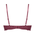 Rose padded push-up bra, Red