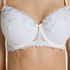 Peonie Padded Underwired Bra, White