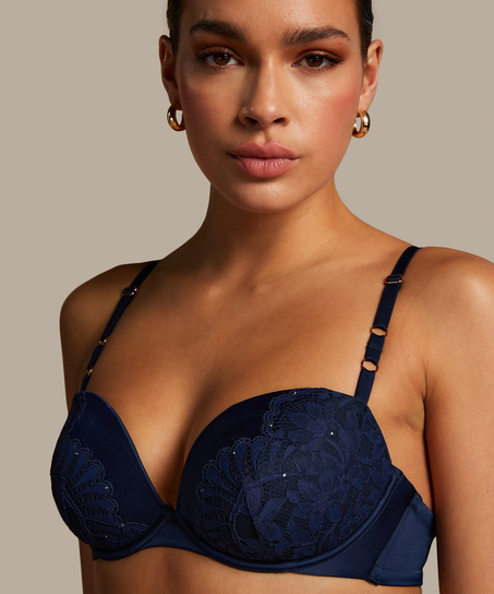 Josien Padded Underwired Bra, Blue