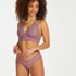 V-shaped Brazilian knickers mesh, Purple