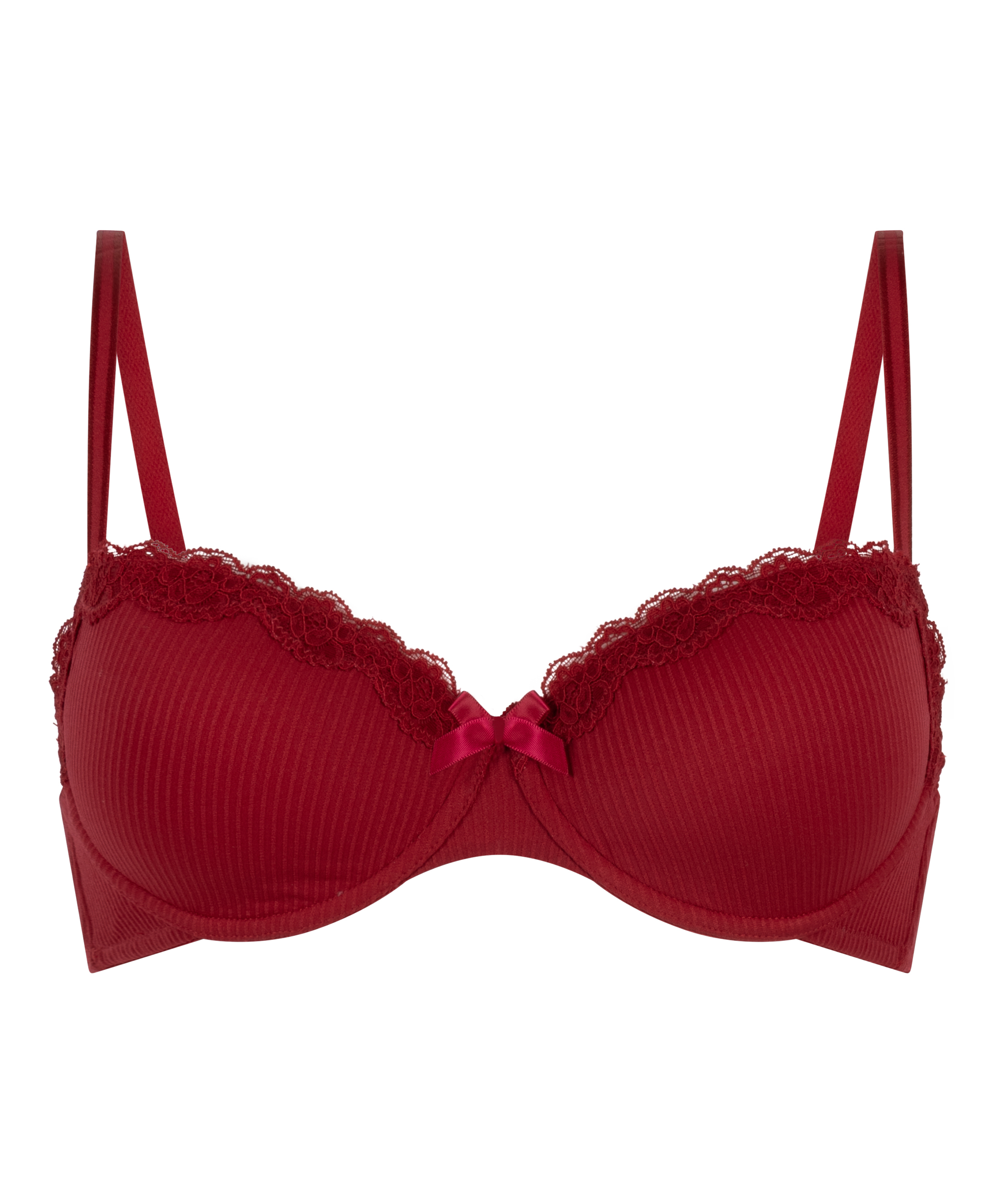 Lola Padded Underwired Bra, Red, main