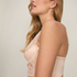 Non-Padded Underwired Longline Bra Sylvia, Beige