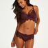 Marilee Padded Underwired Longline Bra, Purple