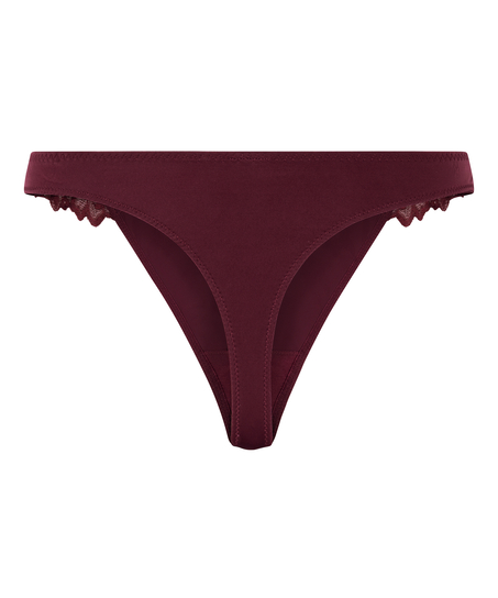 Lace & Shine Thong, Purple