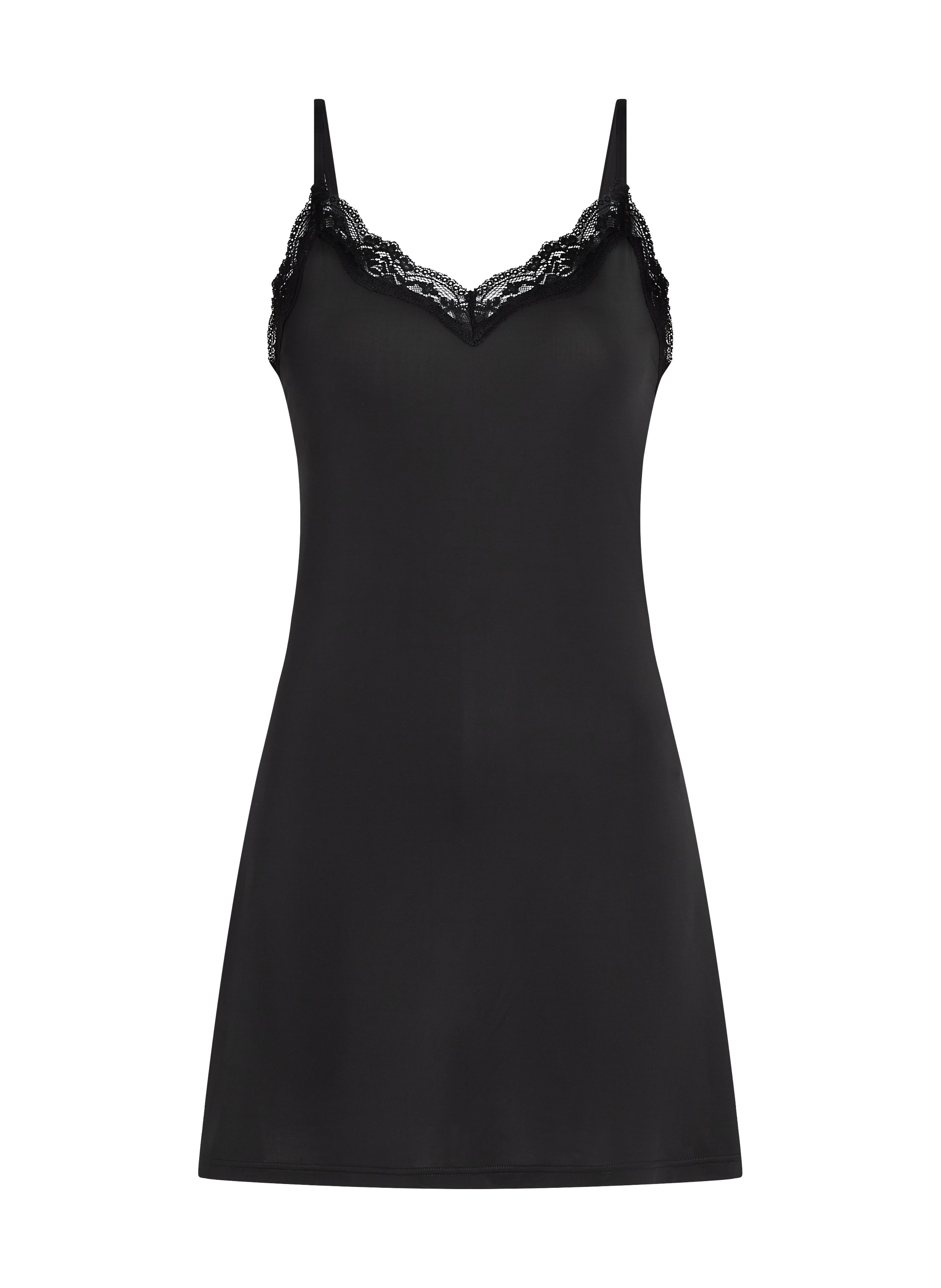 Smoothing underdress lace, Black, main
