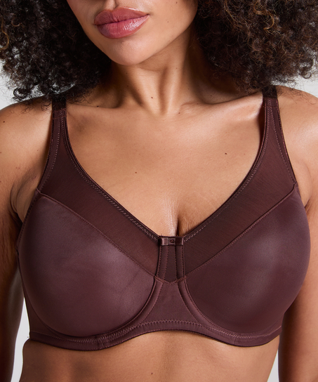 Nina Non-Padded Underwired Minimizer Bra, Brown