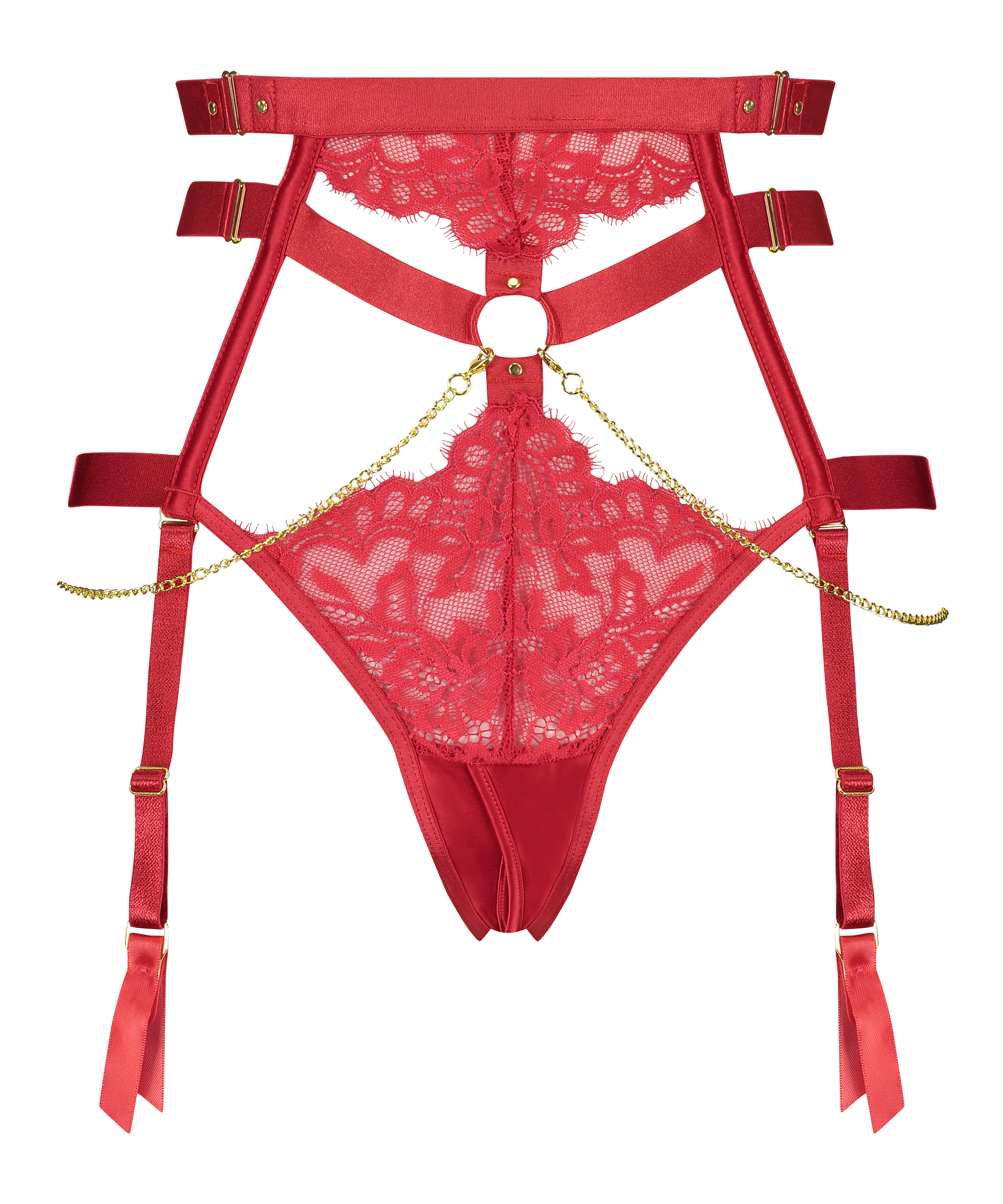 Tenessee open crotch knickers, Red, main