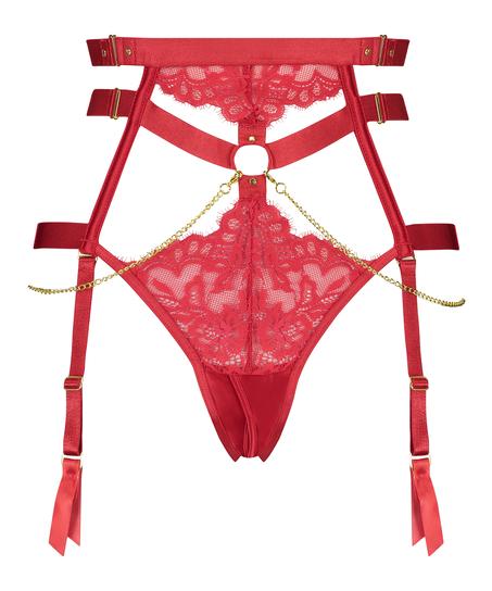 Tenessee open crotch knickers, Red