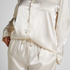 Pyjama Set Shiny Satin, White