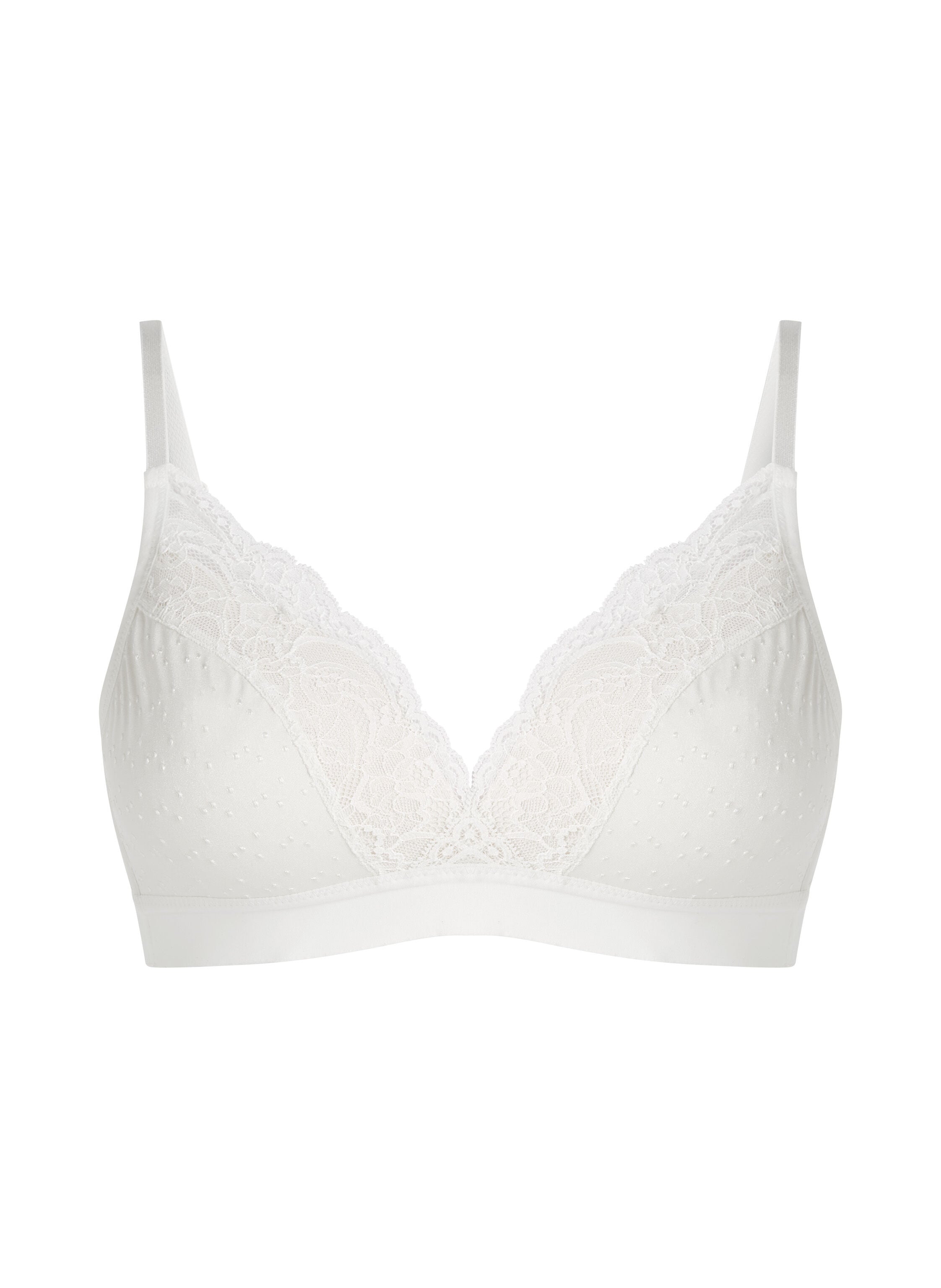 Sophie Padded Non-Underwired Bra, White