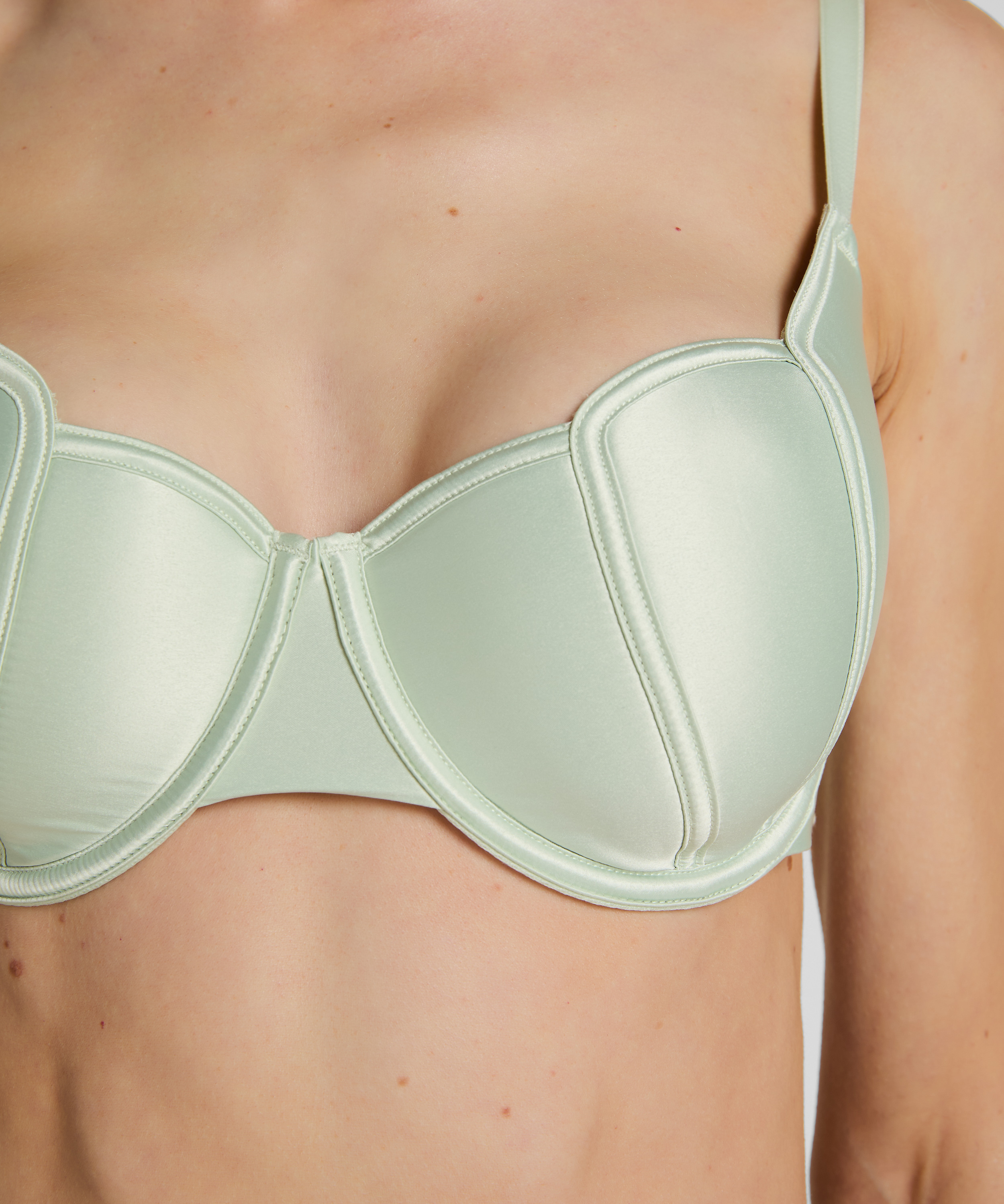 Padded Underwired Bra Britt, Green, main