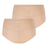 2-Pack Smoothing shaping brief, Beige