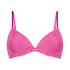 Plunge Padded Underwired Bra, Pink