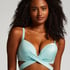 Sydney Padded Underwired Push-Up Bikini Top, Blue