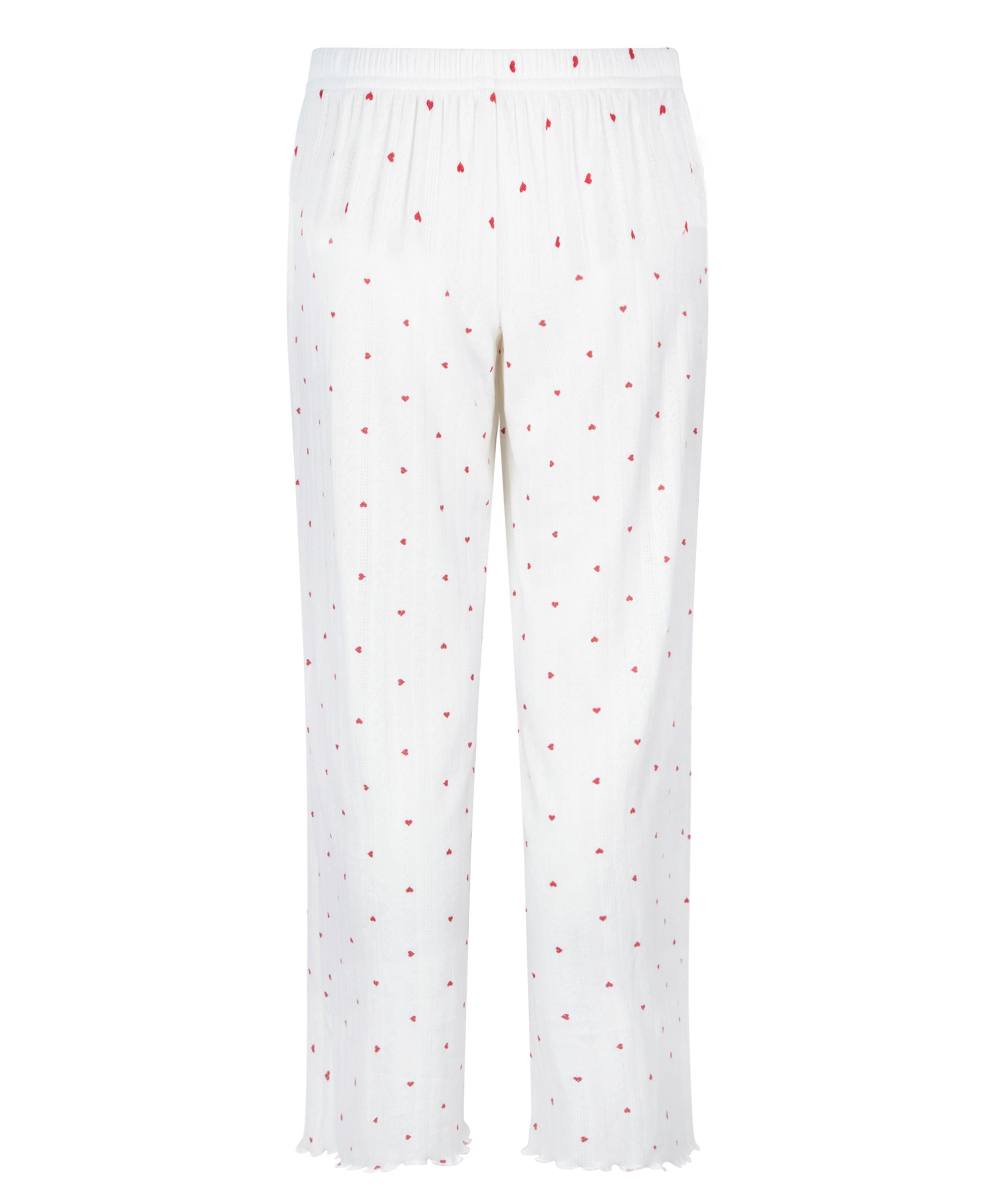 Pointelle Pyjama Pants, White, main