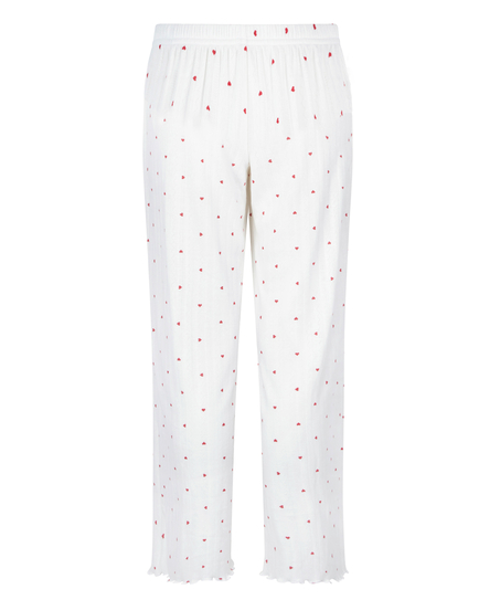 Pointelle Pyjama Pants, White