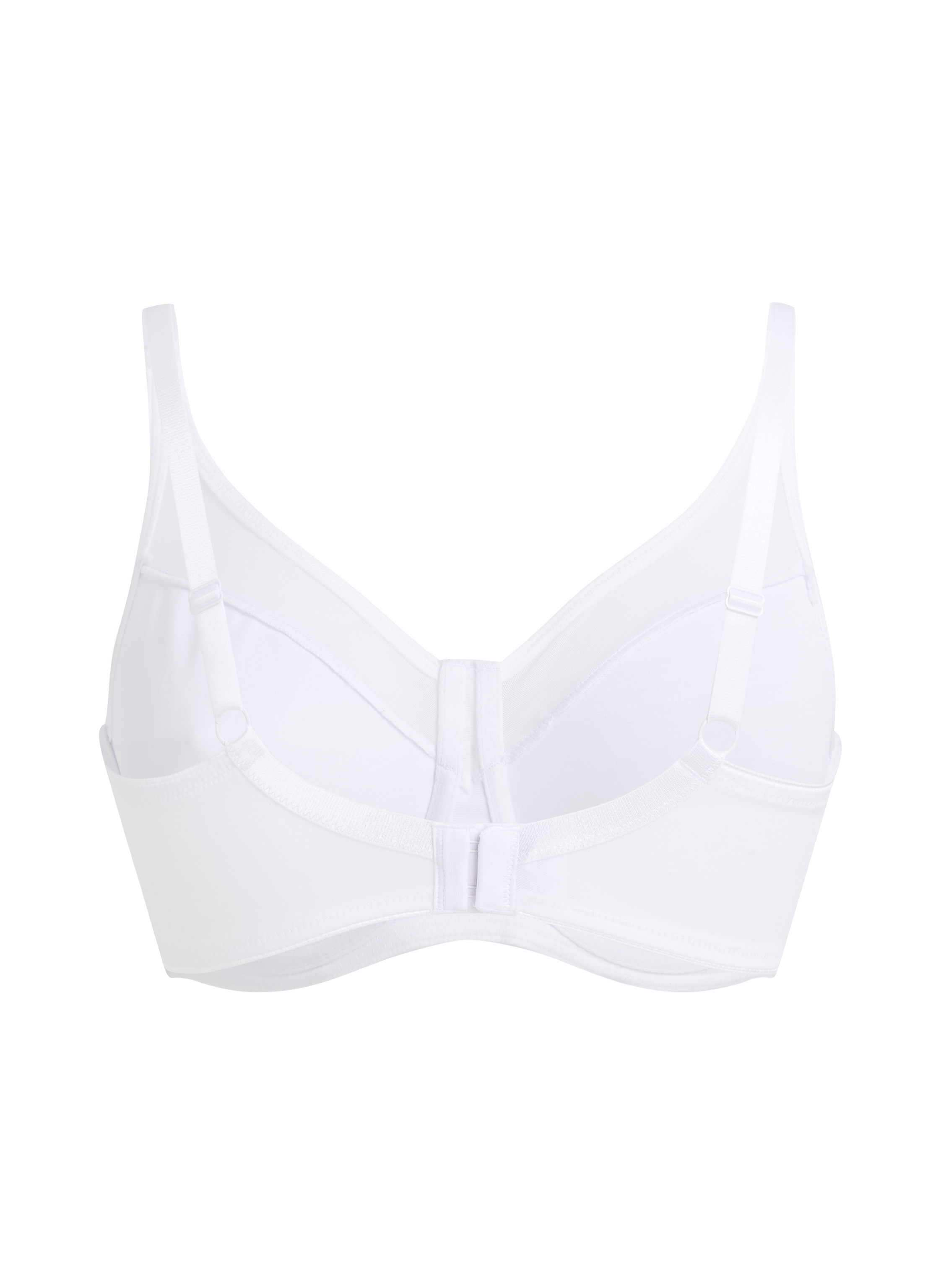 Nina Non-Padded Underwired Minimizer Bra, White, main