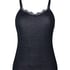 super soft Lace V-Neck cami with Cashmere, Black