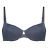 Lea Padded Underwired Bra, Gray