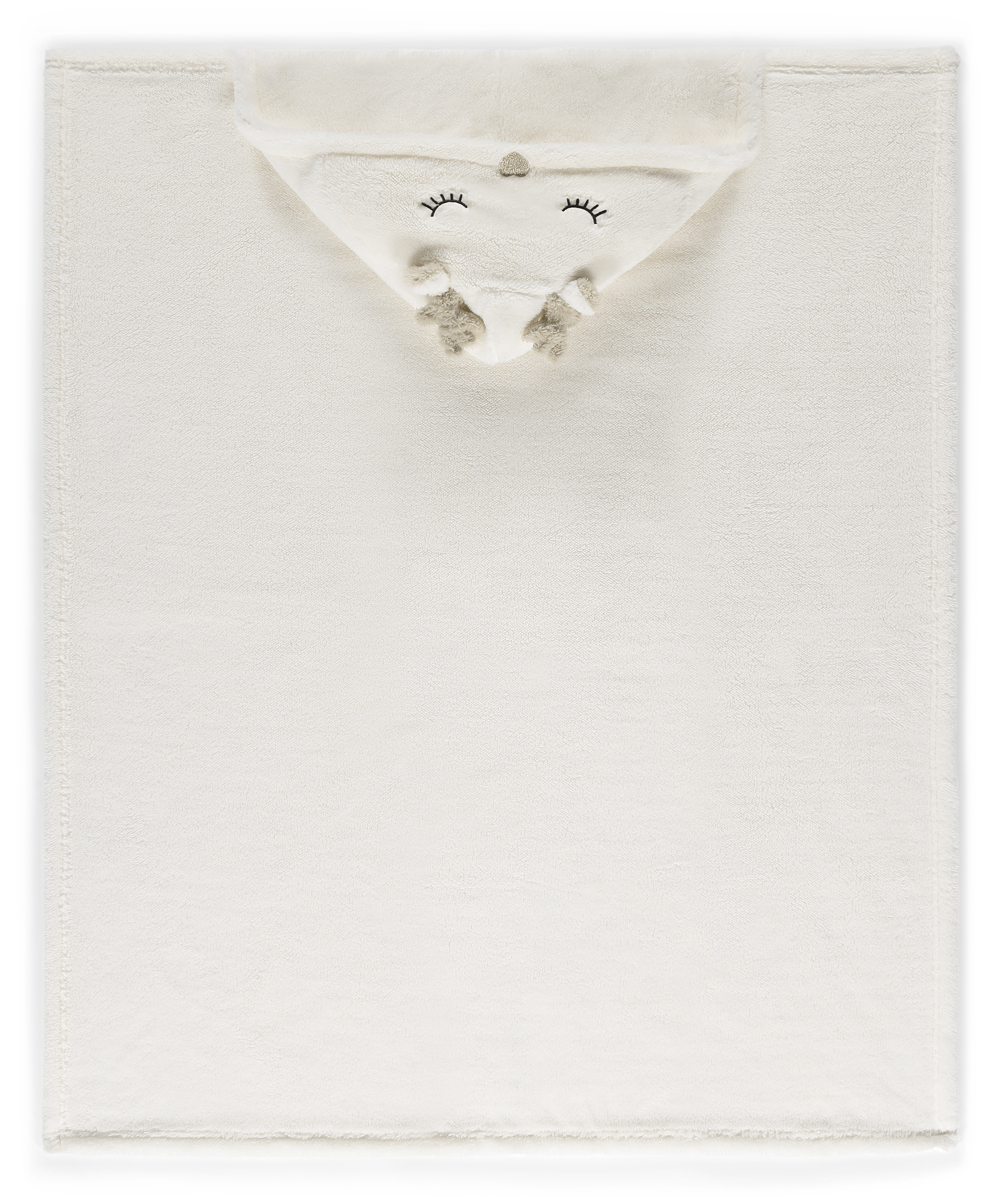 Reindeer cuddly blanket, White, main