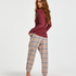 Petite Twill Check Pyjama Pants, Beige