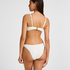 Non-Padded Underwired Bikini Top Crinkle, White