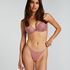 Plunge Padded Underwired Bra, Pink