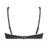 Tonal non-padded underwired bikini top, Green