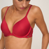 Angie Padded Underwired Push-Up Bra, Red